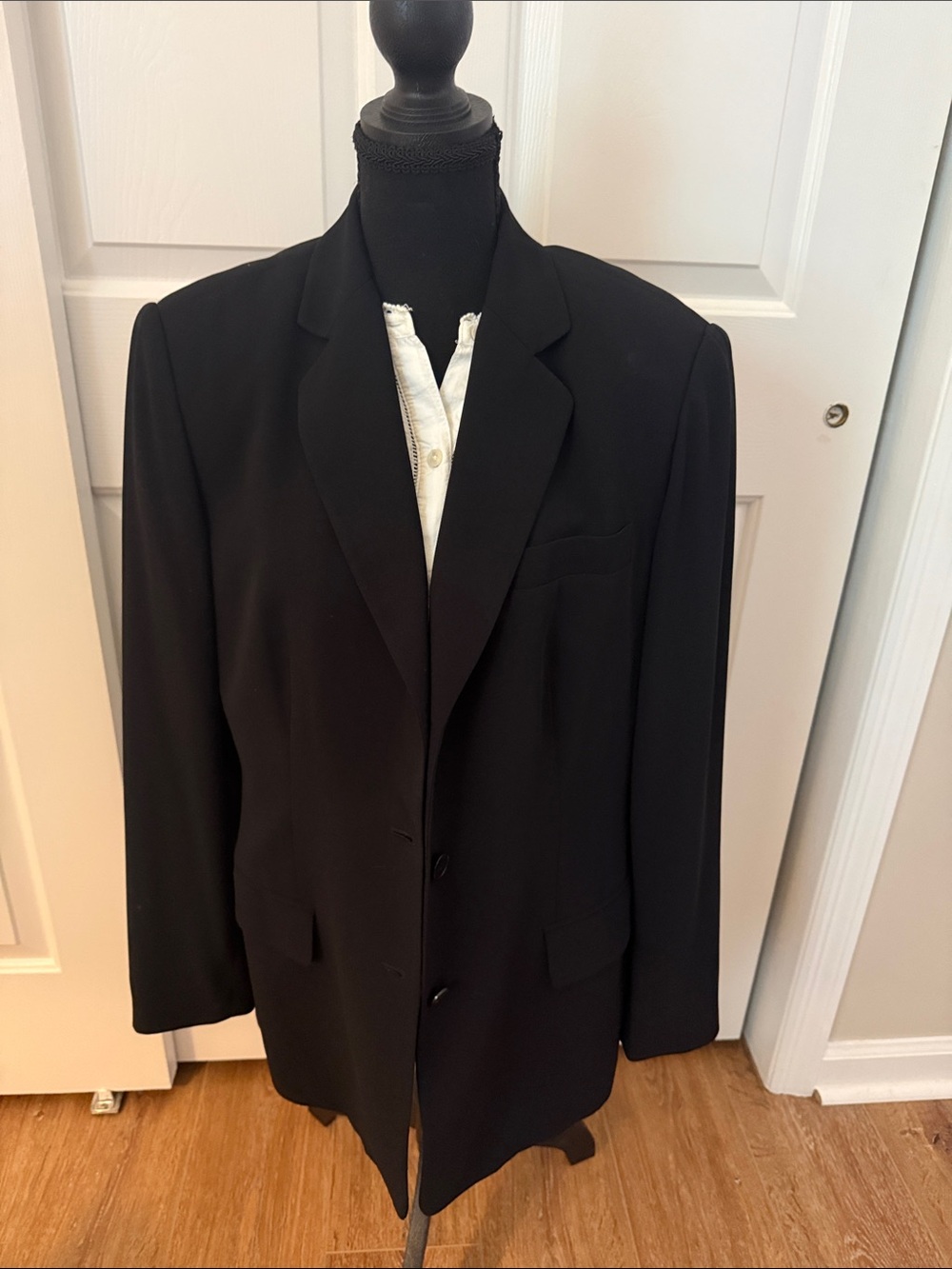 Alfani Vintage 90s Classic Black Women's Tailored Blazer Preppy Androgynous